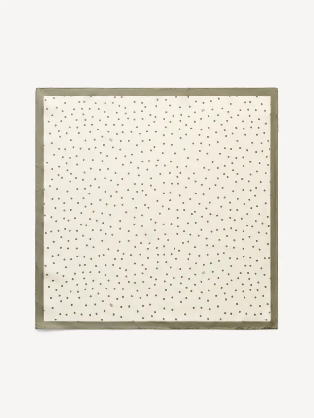 Poula Silk Scarf Deep Lichen Green