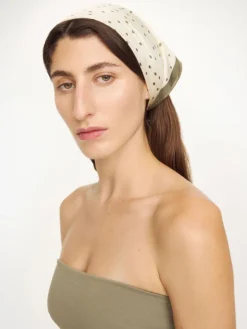 Poula Silk Scarf Deep Lichen Green