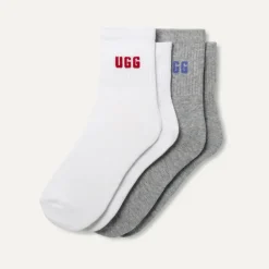 Quinlin Logo Quarter 2 Pack Red Saffron/Grey