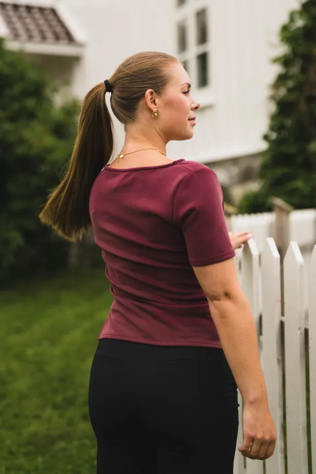 Rasmine Soft Blouse Wine