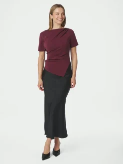 Rasmine Soft Blouse Wine