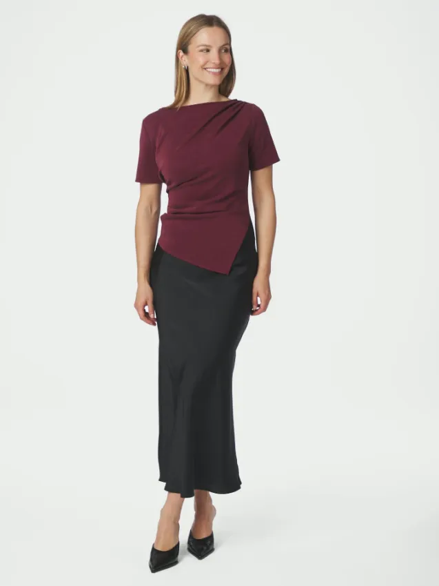 Rasmine Soft Blouse Wine