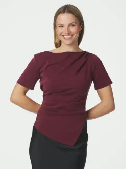 Rasmine Soft Blouse Wine