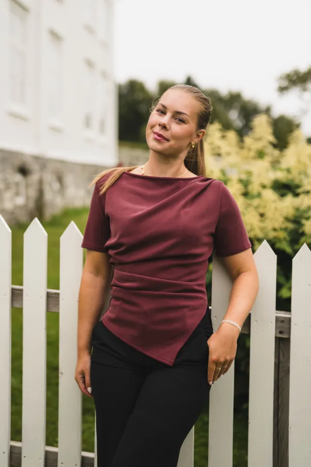 Rasmine Soft Blouse Wine