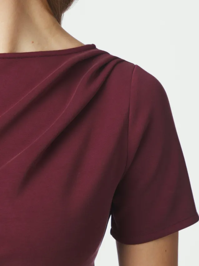 Rasmine Soft Blouse Wine