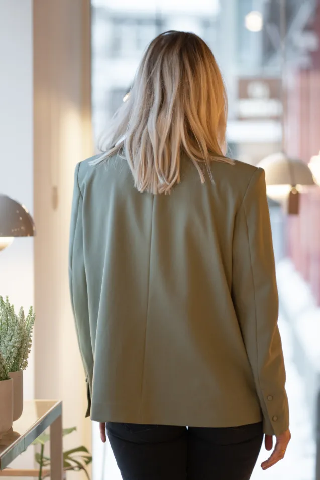 Refined Blazer Olive Green
