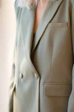 Refined Blazer Olive Green