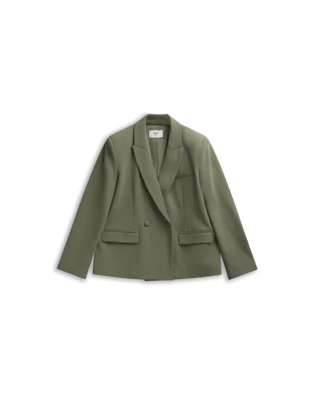 Refined Blazer Olive Green