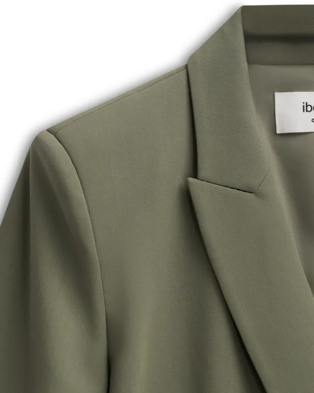Refined Blazer Olive Green