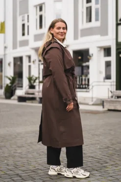 Regndråpe Trench Coat Brown