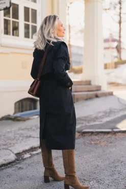 Regndråpe Trench Coat New Black