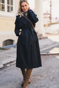 Regndråpe Trench Coat New Black