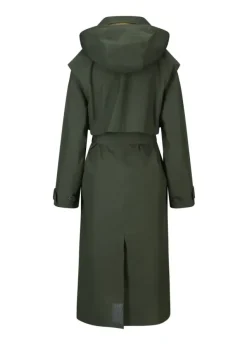Regndråpe Trench Coat Rosin Dark Green