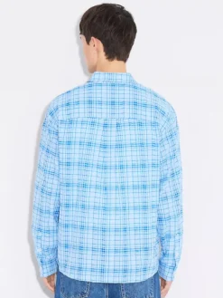 Regular Check Shirt Blue Check