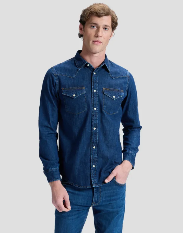 Regular Western Shirt Rinse