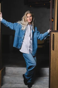 Reign Denim Overshirt M.Blue