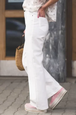 Reign Linen Pants White