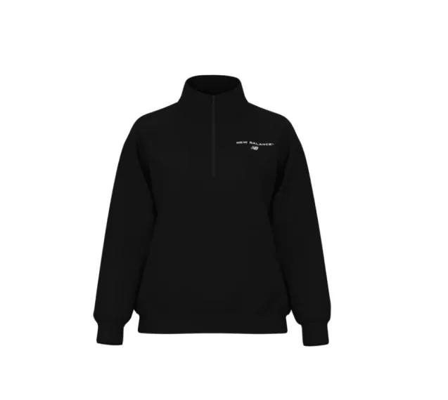 Reimagined Half Zip Black