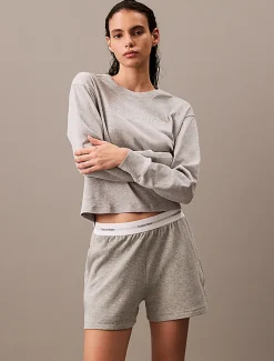 Relaxed Crew Pullover Grey Heather