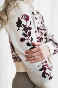 Reno LS Knit Cardigan Pristine Reno Aop
