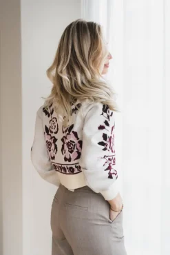 Reno LS Knit Cardigan Pristine Reno Aop