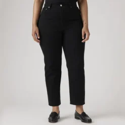 Ribcage Straight Ankle Jeans Black Sprout