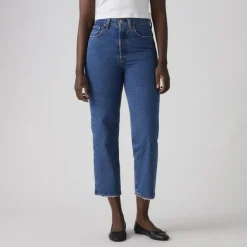 Ribcage Straight Ankle Jeans Jazz Pop