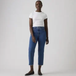 Ribcage Straight Ankle Jeans Jazz Pop