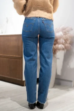Ribcage Straight Ankle Jeans Jazz Pop