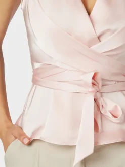 Risetta Heavy Sateen Top Light Pink