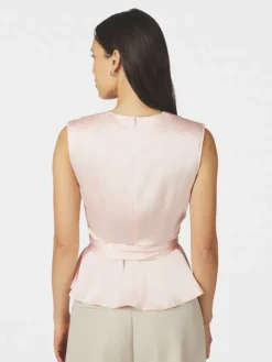 Risetta Heavy Sateen Top Light Pink