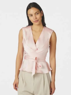 Risetta Heavy Sateen Top Light Pink