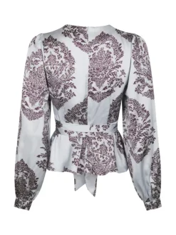 Rista Deco Drop Blouse Light Blue