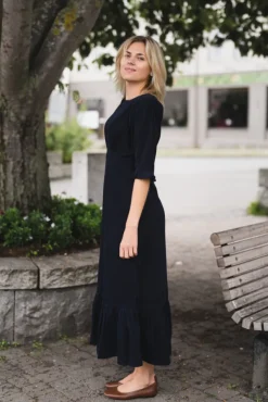 Rita Midi Dress Midnight Corduroy