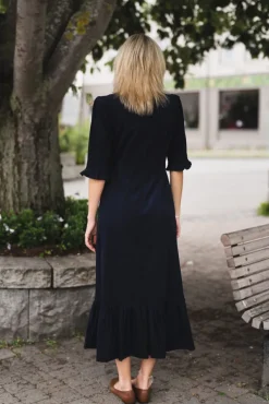 Rita Midi Dress Midnight Corduroy