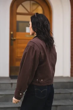 Rivera Canvas Boxy Jacket Brown