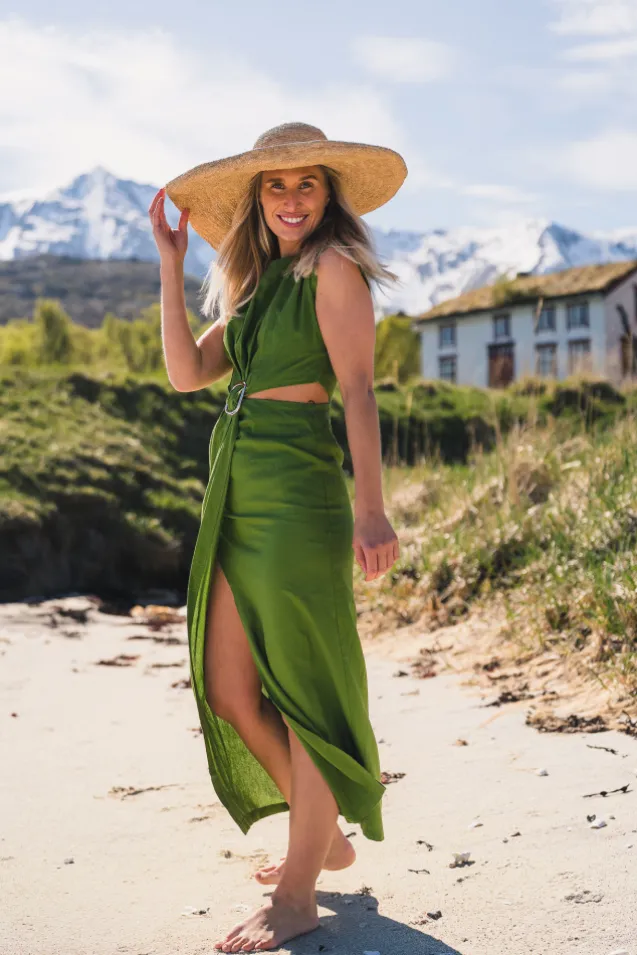 Riviera Dress Leaf Green