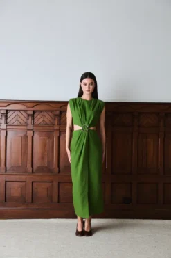 Riviera Dress Leaf Green