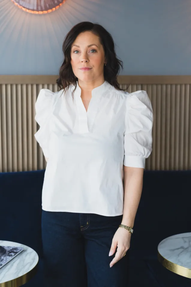 Roella Poplin Blouse White