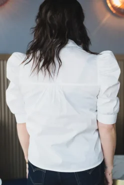 Roella Poplin Blouse White