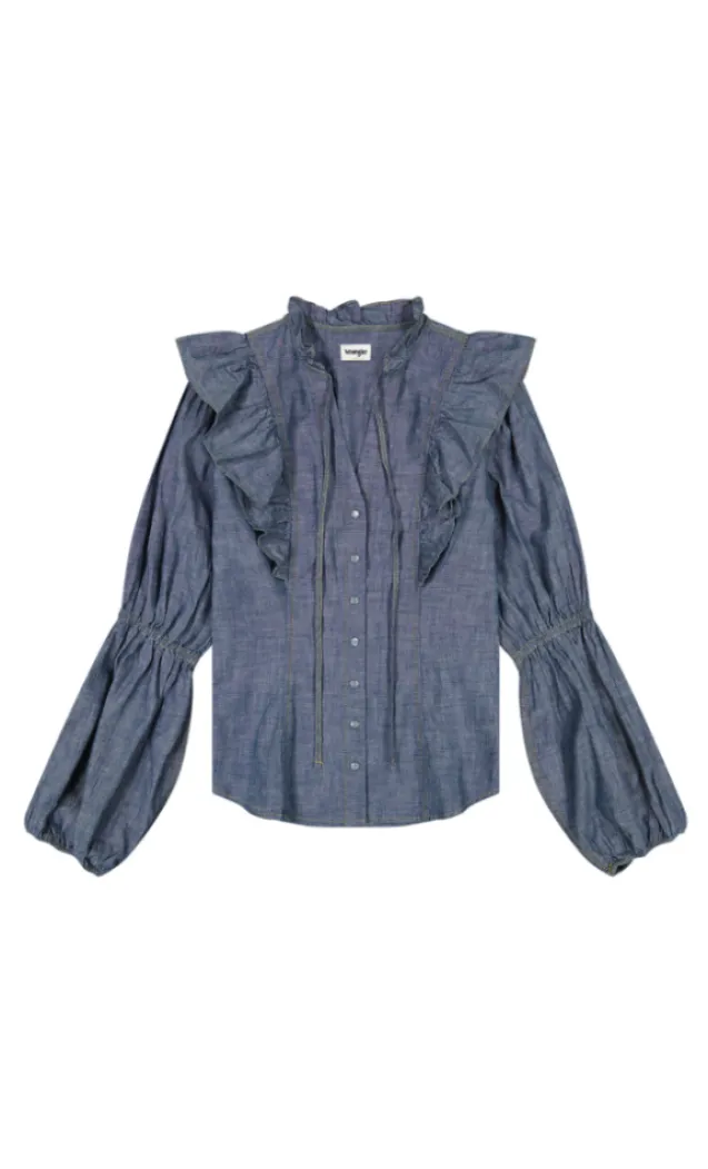Romance Blouse Manor Blue