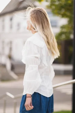 Romance Blouse Worn White