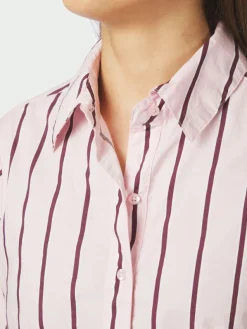 Rosa Wide Stripe Shirt Light Pink