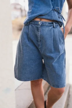 Rosel Denim Shorts Blue