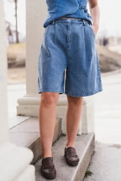 Rosel Denim Shorts Blue