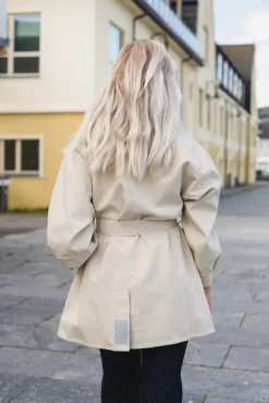 Rossby Coat Beige Denim