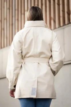 Rossby Coat Beige Denim