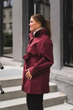 Rossby Coat Wine Red
