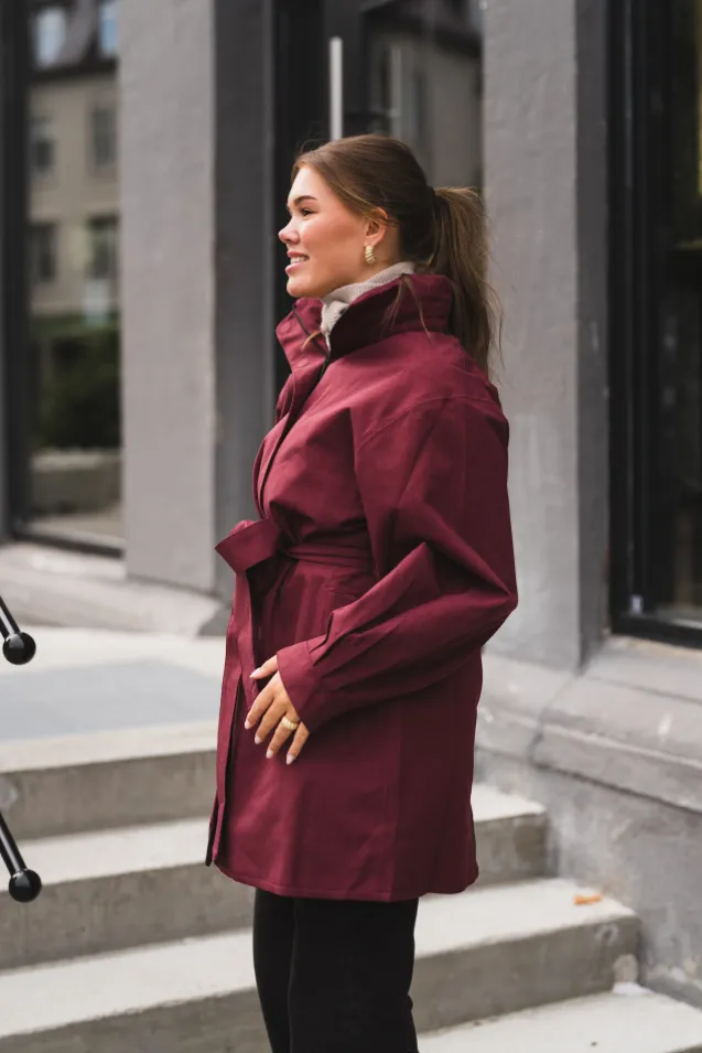 Rossby Coat Wine Red