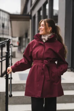Rossby Coat Wine Red